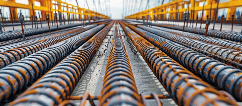 Structural steel reinforcement background